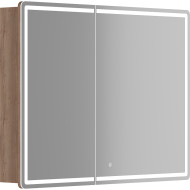 Зеркальный шкаф Sancos Mirror 100 MI100EG с подсветкой Дуб галифакс натуральный