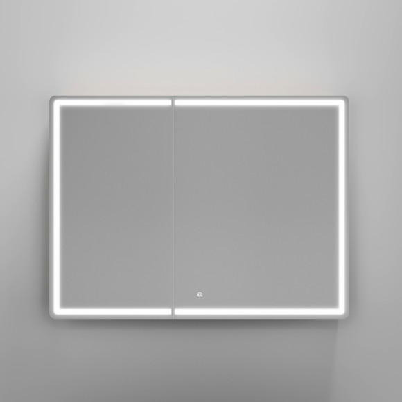 Зеркальный шкаф Sancos Mirror 100 MI100EG с подсветкой Дуб галифакс натуральный