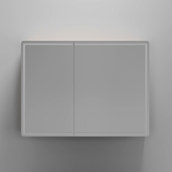 Зеркальный шкаф Sancos Mirror 100 MI100EG с подсветкой Дуб галифакс натуральный