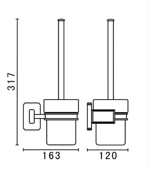 Ершик для унитаза Art&Max Gotico AM-E-4881AQ Бронза Ершик для унитаза Art&Max Gotico AM-E-4881AQ Бронза