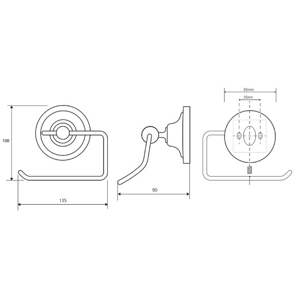 Держатель туалетной бумаги Bemeta Retro bronze 144112027 Бронза Держатель туалетной бумаги Bemeta Retro bronze 144112027 Бронза