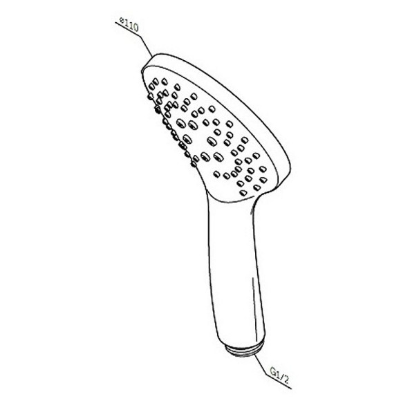 Душевая лейка AM.PM Gem F0290064 Хром Душевая лейка AM.PM Gem F0290064 Хром