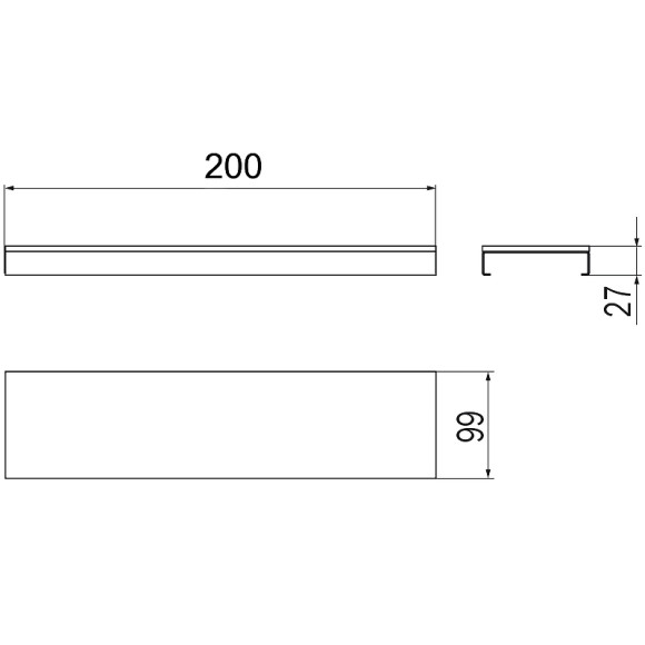 Модуль полки Inda Indissima Barra A8809MHW Брашированная нержавеющая сталь Модуль полки Inda Indissima Barra A8809MHW Брашированная нержавеющая сталь