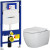 Комплект унитаза Ceramicanova Play CN3001 с инсталляцией Geberit Duofix Sigma UP320 111.300.00.5 с сиденьем Микролифт
