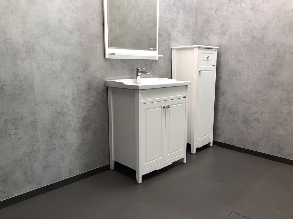 Зеркало Comforty Тбилиси 70 00003132631 Белый глянец Зеркало Comforty Тбилиси 70 00003132631 Белый глянец