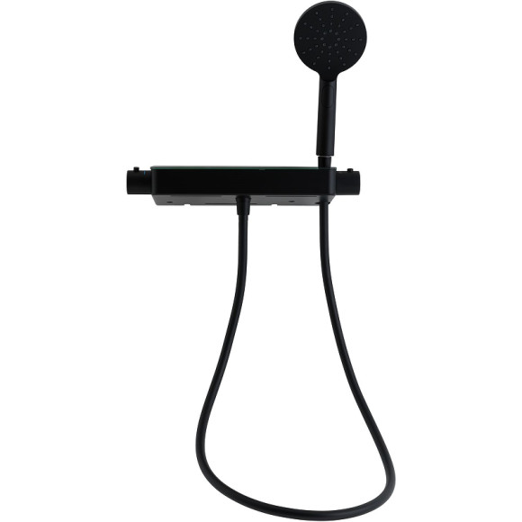 Смеситель для душа Allen Brau Fantasy 5.11002-31 с термостатом Черный матовый Смеситель для душа Allen Brau Fantasy 5.11002-31 с термостатом Черный матовый