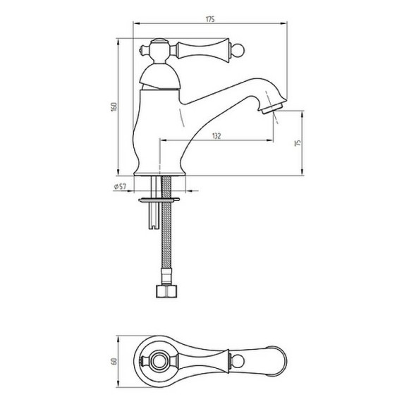 Смеситель для раковины Migliore Bomond 26869 Бронза Смеситель для раковины Migliore Bomond 26869 Бронза
