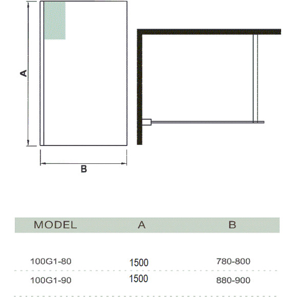 Шторка на ванну WeltWasser WW100 G1 80 10000001226 профиль Хром стекло прозрачное Шторка на ванну WeltWasser WW100 G1 80 10000001226 профиль Хром стекло прозрачное