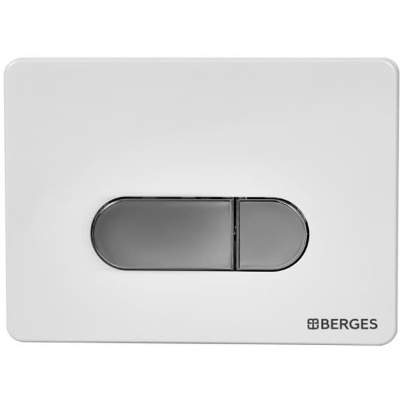 Комплект унитаза с инсталляцией Berges Novum 043262 с сиденьем Микролифт и Белой Хром глянец клавишей смыва Комплект унитаза с инсталляцией Berges Novum 043262 с сиденьем Микролифт и Белой Хром глянец клавишей смыва