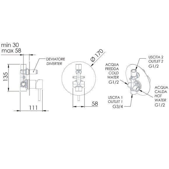 Смеситель для душа Remer X-Style X09LNO Черный матовый Смеситель для душа Remer X-Style X09LNO Черный матовый