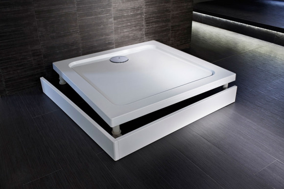 Душевой поддон из материала Flight Jacob Delafon Flight 90x90 квадратный Белый