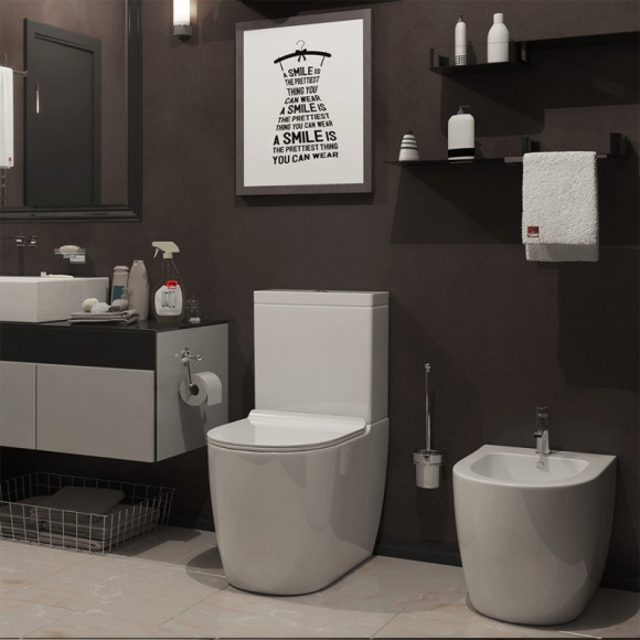 Унитаз компакт Timo Kulo TK-401 с бачком и сиденьем Микролифт Унитаз компакт Timo Kulo TK-401 с бачком и сиденьем Микролифт