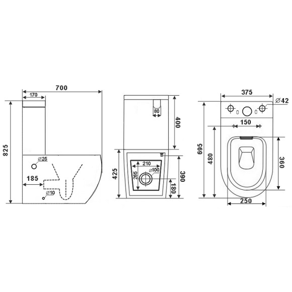 Унитаз компакт Timo Kulo TK-401 с бачком и сиденьем Микролифт Унитаз компакт Timo Kulo TK-401 с бачком и сиденьем Микролифт