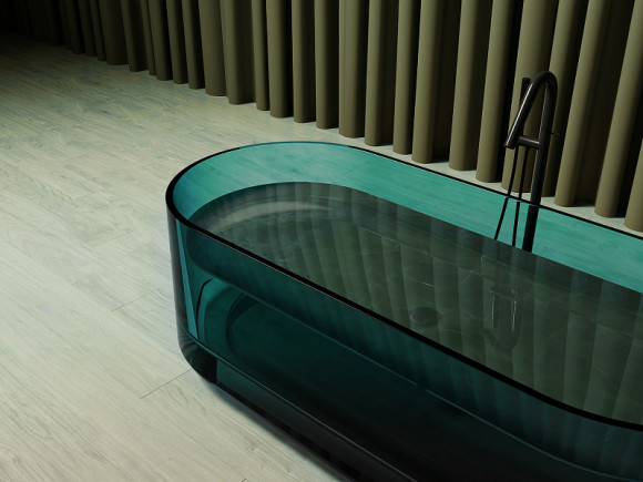 Ванна из полиэфирной смолы Abber Kristall 170х75 AT9708Aquamarin Бирюзовая без гидромассажа Ванна из полиэфирной смолы Abber Kristall 170х75 AT9708Aquamarin Бирюзовая без гидромассажа