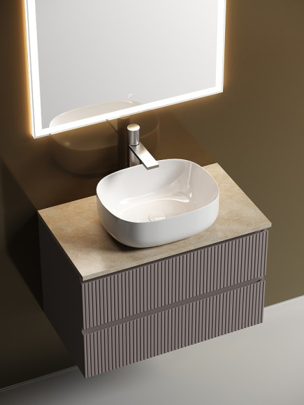 Тумба под раковину Sancos Snob T 80 SNT80SM подвесная Doha Soft