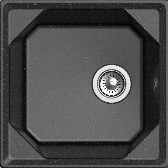 Кухонная мойка GranFest Unique GF-U-500 Черная Кухонная мойка GranFest Unique GF-U-500 Черная