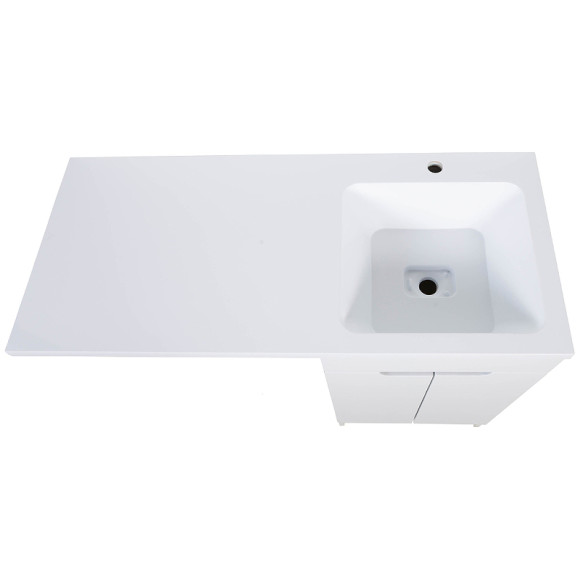 Тумба с раковиной Orange Sistema 120 R STD-120TUW+RAR Белая Тумба с раковиной Orange Sistema 120 R STD-120TUW+RAR Белая