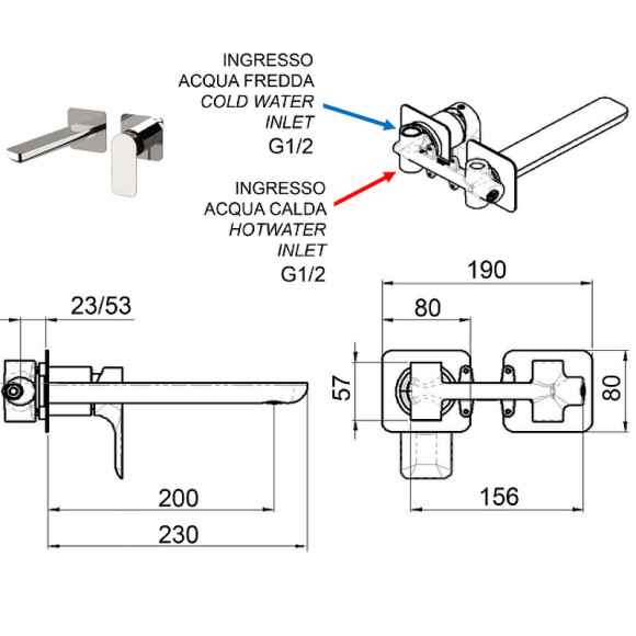 Смеситель для раковины Remer Infinity I15PLDO Золото Смеситель для раковины Remer Infinity I15PLDO Золото