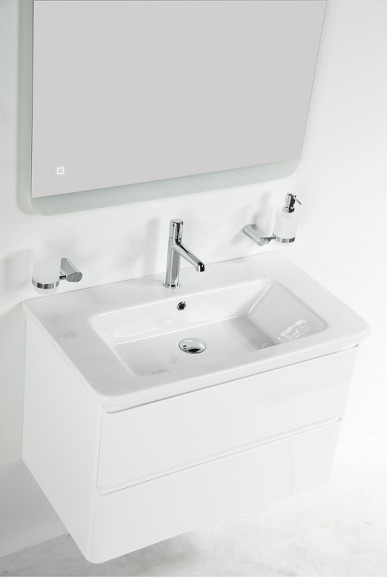 Тумба под раковину BelBagno 80 ALBANO-CER-800-2C-SO-BL подвесная Bianco Lucido