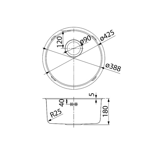 Кухонная мойка Iddis Edifice 42 EDI42G0i77 Графит