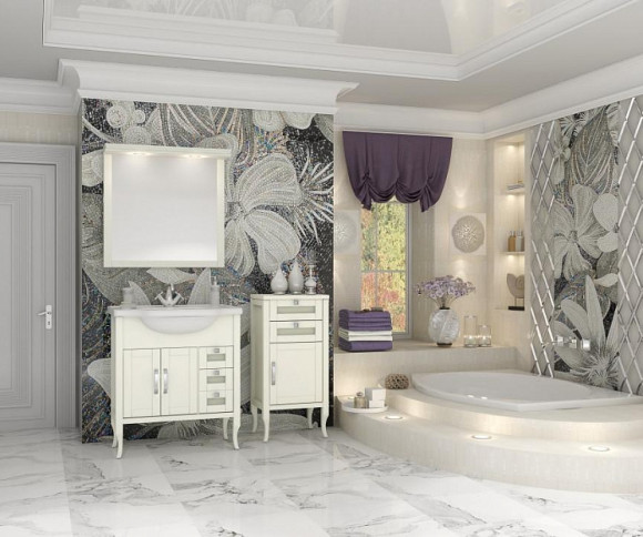 Тумба Opadiris Мираж 44 R 00-00000046 Слоновая кость