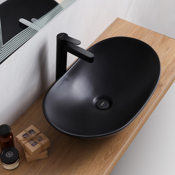 Раковина-чаша BelBagno 60 BB1404-H301 Черная матовая Раковина-чаша BelBagno 60 BB1404-H301 Черная матовая