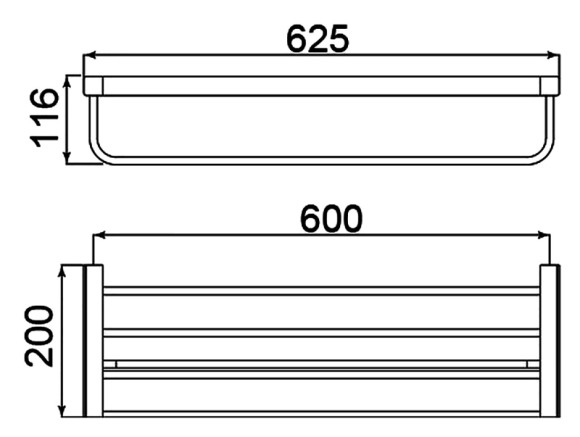 Полка для полотенец Timo Selene 14058/03 Черный