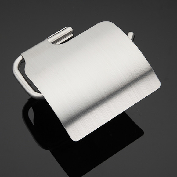 Держатель туалетной бумаги Gappo G17 G1703 с крышкой Сатин