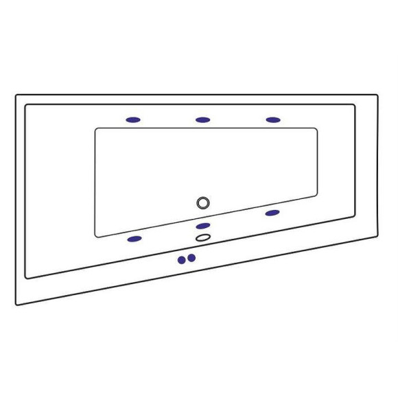 Акриловая ванна Excellent Sfera 170x100 L WAEX.SFL17.SOFT.GL с гидромассажем Акриловая ванна Excellent Sfera 170x100 L WAEX.SFL17.SOFT.GL с гидромассажем