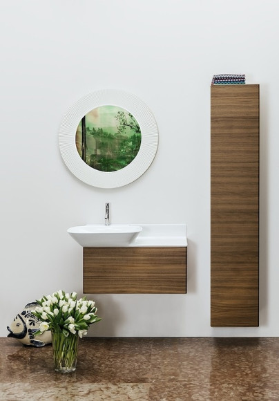 Шкаф пенал Laufen Ino 36 R 4.2545.2.030.171.1 подвесной Темный орех Шкаф пенал Laufen Ino 36 R 4.2545.2.030.171.1 подвесной Темный орех