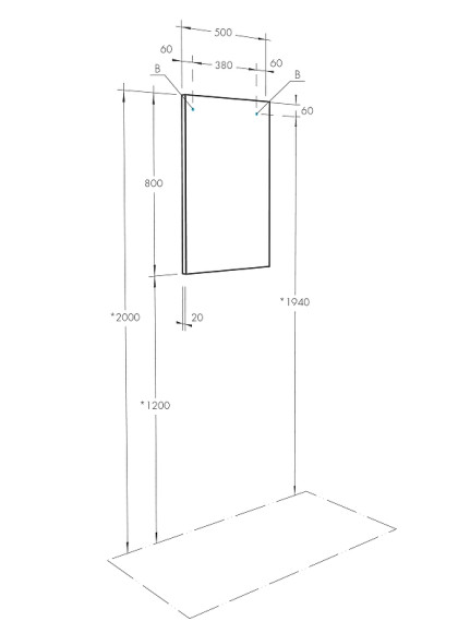Зеркало Aquaton Рико 50 1A216302RI010 Белое