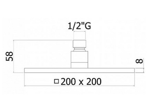 Верхний душ Paffoni Syncro ZSOF075ST Сталь Верхний душ Paffoni Syncro ZSOF075ST Сталь