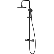 Душевая система Damixa Option DX218091300 с термостатом Черная матовая