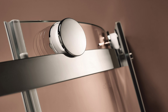 Душевой уголок Cezares Stylus 100x100 STYLUS-M-R-2-100-C-Cr профиль Хром стекло прозрачное