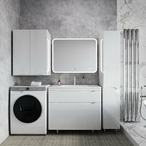 Тумба под раковину Style Line Марелла 90 Люкс Plus СС-00002417 Белый глянец антискрейтч Тумба под раковину Style Line Марелла 90 Люкс Plus СС-00002417 Белый глянец антискрейтч