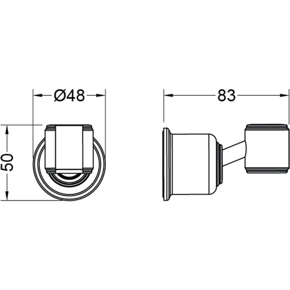 Держатель ручного душа Aquatek Классик AQ2407MB Черный матовый
