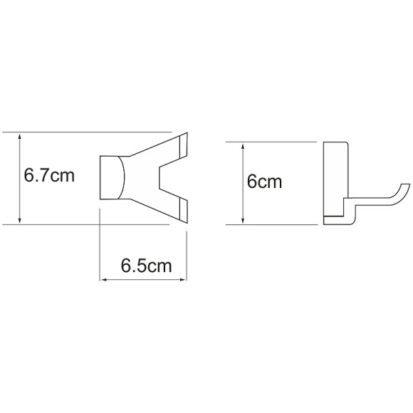 Двойной крючок WasserKRAFT Leine K-5023DW Хром