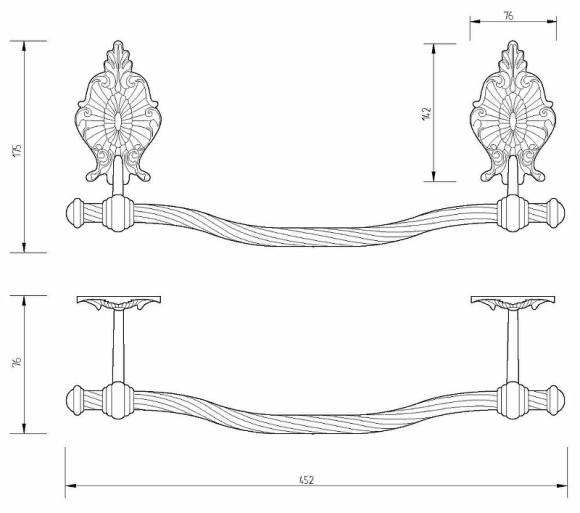 Полотенцедержатель Migliore Elisabetta 17037 Хром Полотенцедержатель Migliore Elisabetta 17037 Хром