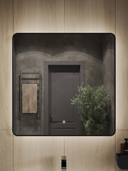 Зеркало Orange Black 80 BL-80ZE с подсветкой с сенсорным выключателем Зеркало Orange Black 80 BL-80ZE с подсветкой с сенсорным выключателем