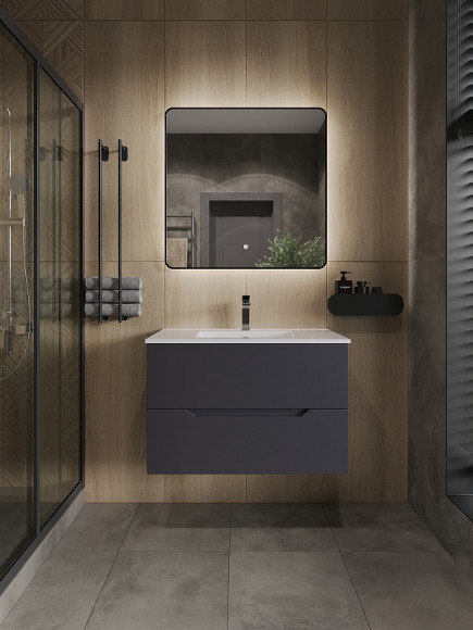 Зеркало Orange Black 80 BL-80ZE с подсветкой с сенсорным выключателем Зеркало Orange Black 80 BL-80ZE с подсветкой с сенсорным выключателем