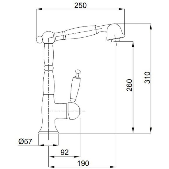 Смеситель для кухни Migliore Oxford 18276 Золото Смеситель для кухни Migliore Oxford 18276 Золото