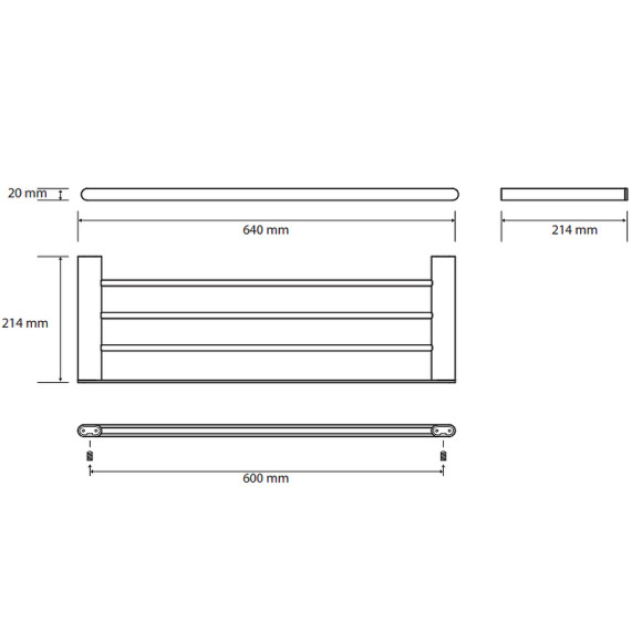 Полка для полотенец Bemeta Organic 157105081 Хром Полка для полотенец Bemeta Organic 157105081 Хром