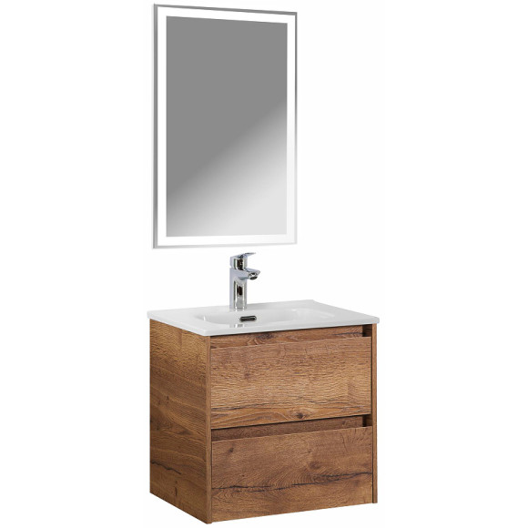 Тумба под раковину BelBagno Kraft 50 KRAFT-500-2C-SO-RT подвесная Rovere Tabacco Тумба под раковину BelBagno Kraft 50 KRAFT-500-2C-SO-RT подвесная Rovere Tabacco