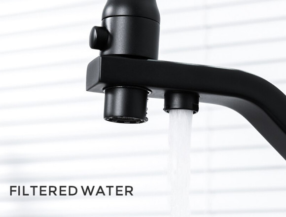 Смеситель для кухни Gappo G17-6 G4317-6 Черный матовый