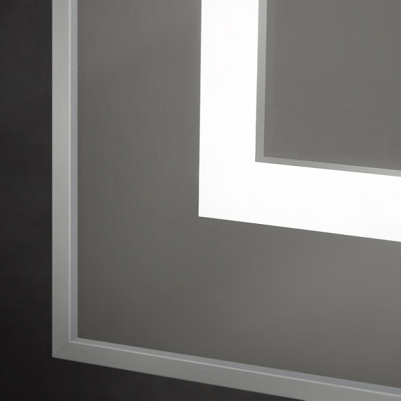 Зеркало BelBagno Kraft 100 SPC-KRAFT-1000-800-SENS-AL с подсветкой Сатин с сенсорным выключателем
