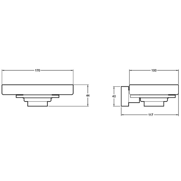 Мыльница Jacob Delafon Mecanique E77868-CP Хром Мыльница Jacob Delafon Mecanique E77868-CP Хром