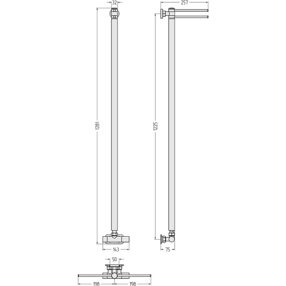 Водяной полотенцесушитель Сунержа Лайк EU50 1200х50 30-0213-1200 Белый матовый Водяной полотенцесушитель Сунержа Лайк EU50 1200х50 30-0213-1200 Белый матовый