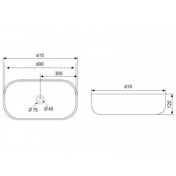 Раковина-чаша Abber Rechteck 61 AC2209 Белая Раковина-чаша Abber Rechteck 61 AC2209 Белая