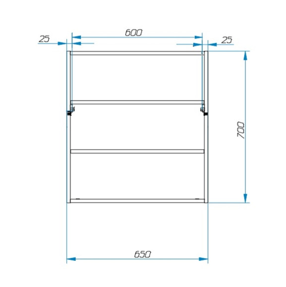 Зеркальный шкаф Эстет Monaco 70 ФР-00002238 Белый