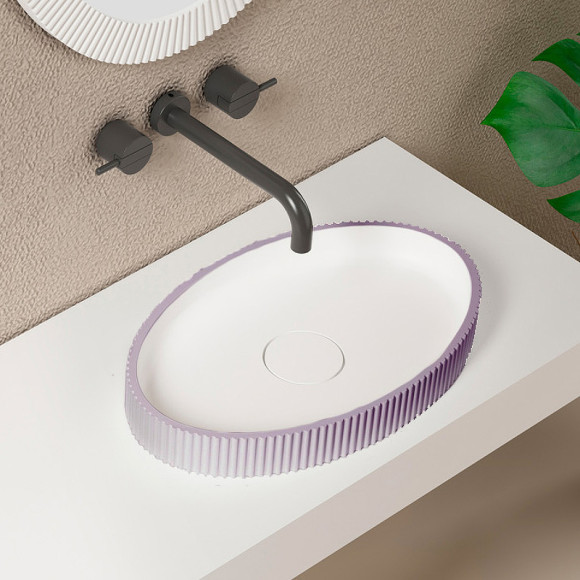 Раковина-чаша Abber Stein 50 AS2603Violett Фиолетовая Раковина-чаша Abber Stein 50 AS2603Violett Фиолетовая